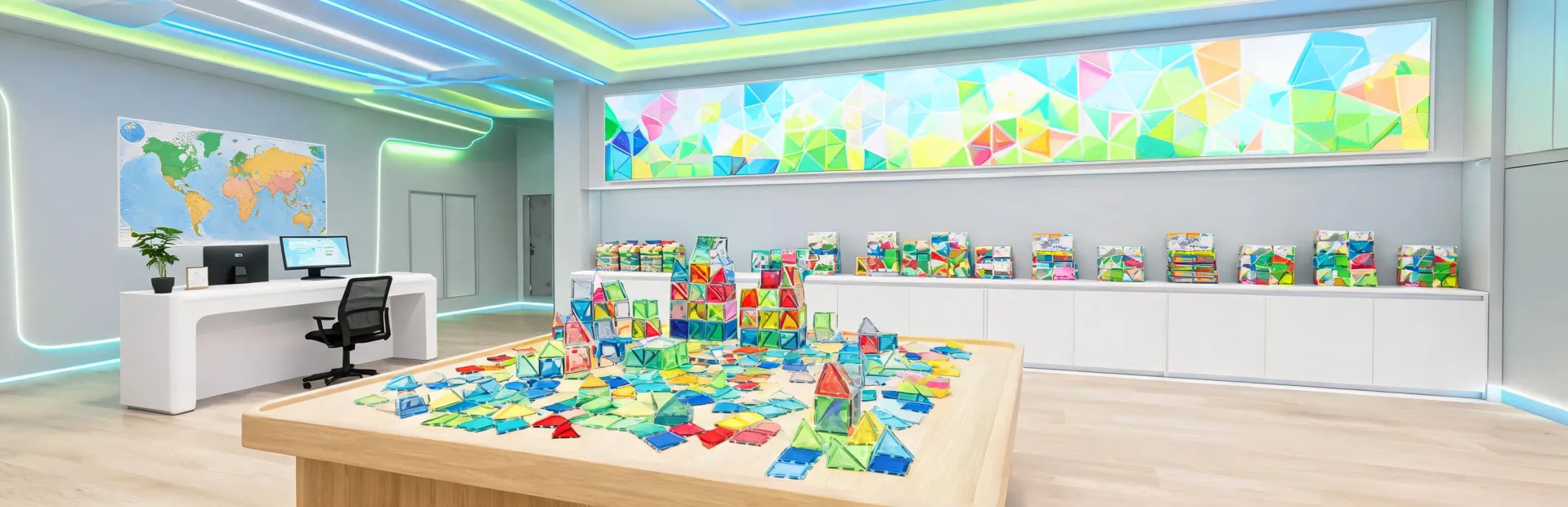 Magna Tiles contact studio map scene