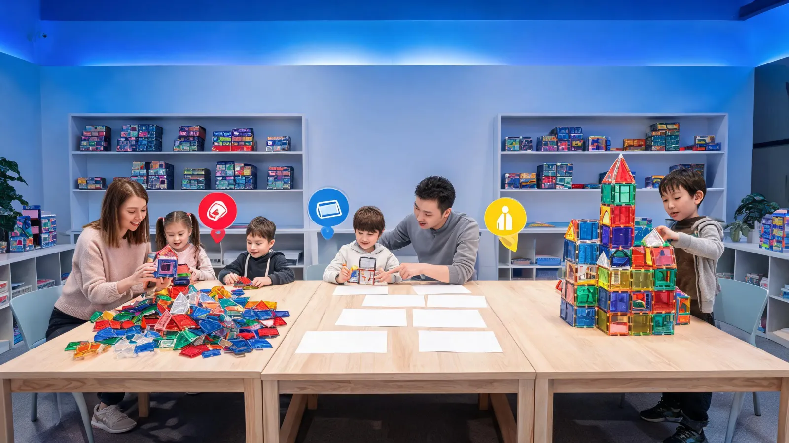 Magna Tiles service program background